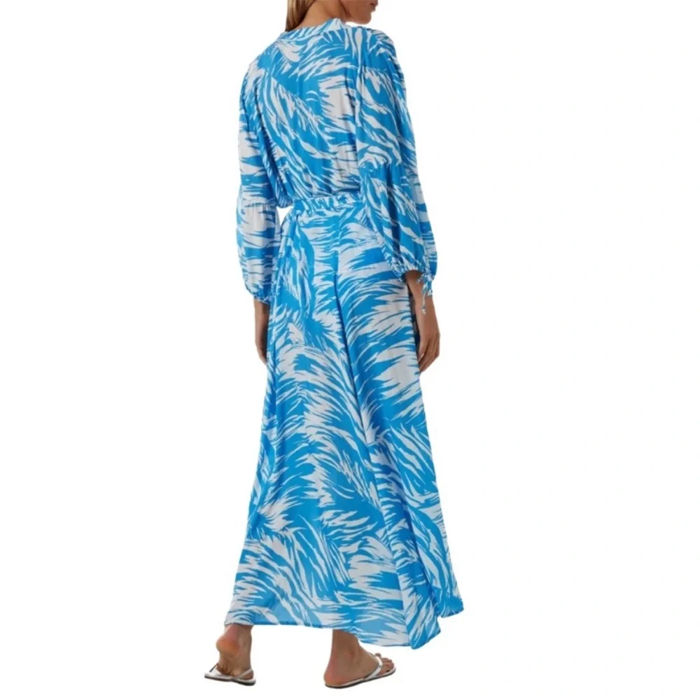Melissa Odabash Gabby Kaftan Swim Coverup in Splash SZ S NWT - Picture 3 of 8
